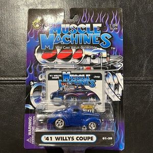 NIB Muscle Machines 1941 Willys Coupe Die-Cast Collectible Hot Rod Streetcar